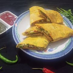 A picture of Paneer Stuffed Besan Chilla.