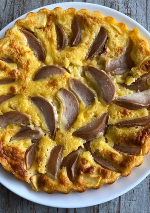 Une photo de Gâteau moelleux mascarpone et poires
