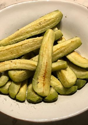 Une photo de Courgettes rôties au parmesan