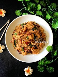 Foto resep Udang Goreng Sereal (Nestum Butter Prawn)