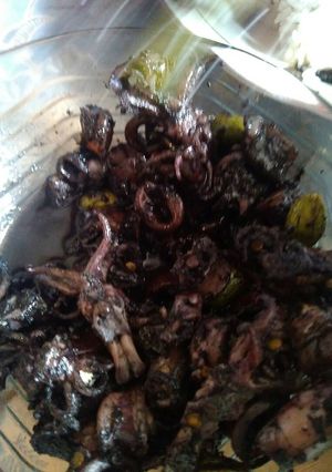 Foto resep cumi hitam pete no msg