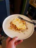 Hunters duck egg breakfast