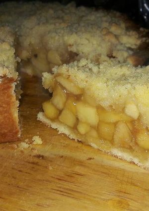 Una foto de Torta crumble de manzanas