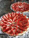 Tarta de frutillas con crema