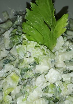 Una foto de Ensalada de apio y manzana