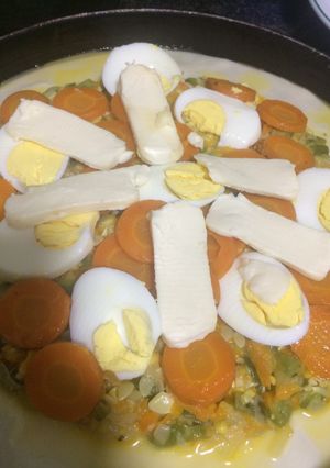 Una foto de Tarta de zapallito y zanahorias