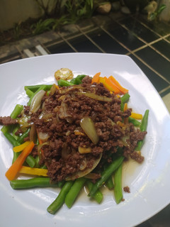 Foto resep Tumis buncis daging giling