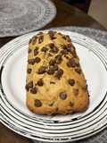Budín de banana con chips de chocolate