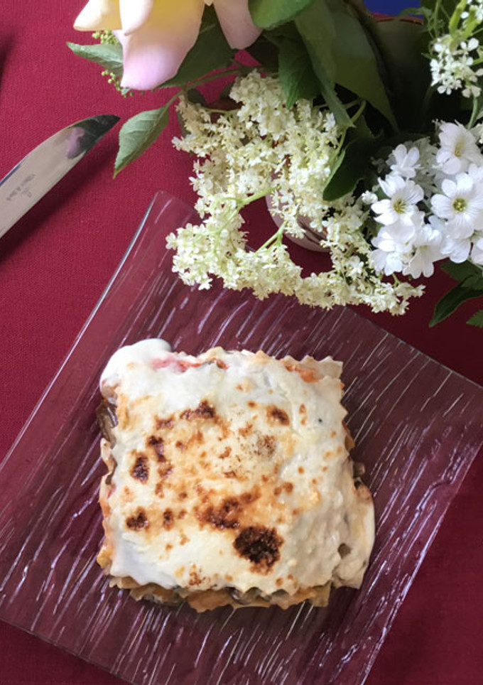 Una foto de Lasaña de verduras