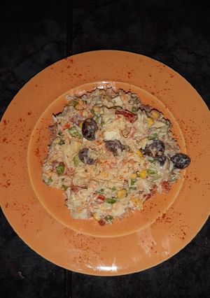 Una foto de Ensalada de arroz rápida y contundente