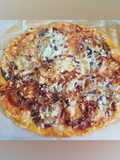 Pizza coppa/chorizo/miel