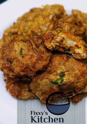 A picture of Vegetable chicken cutlet.