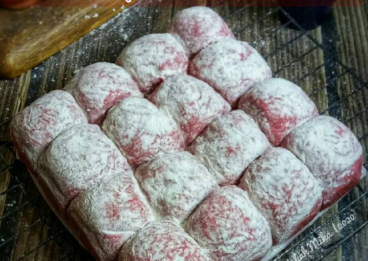 step by step Membuat Red Velvet Japanesse Milk Bread Anti Gagal
