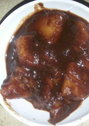 صورة لوصفة بطاطا بالتمر الهندي لذيذه 😋😋