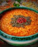 شوربة العدس الأحمر والبرغل 🥣