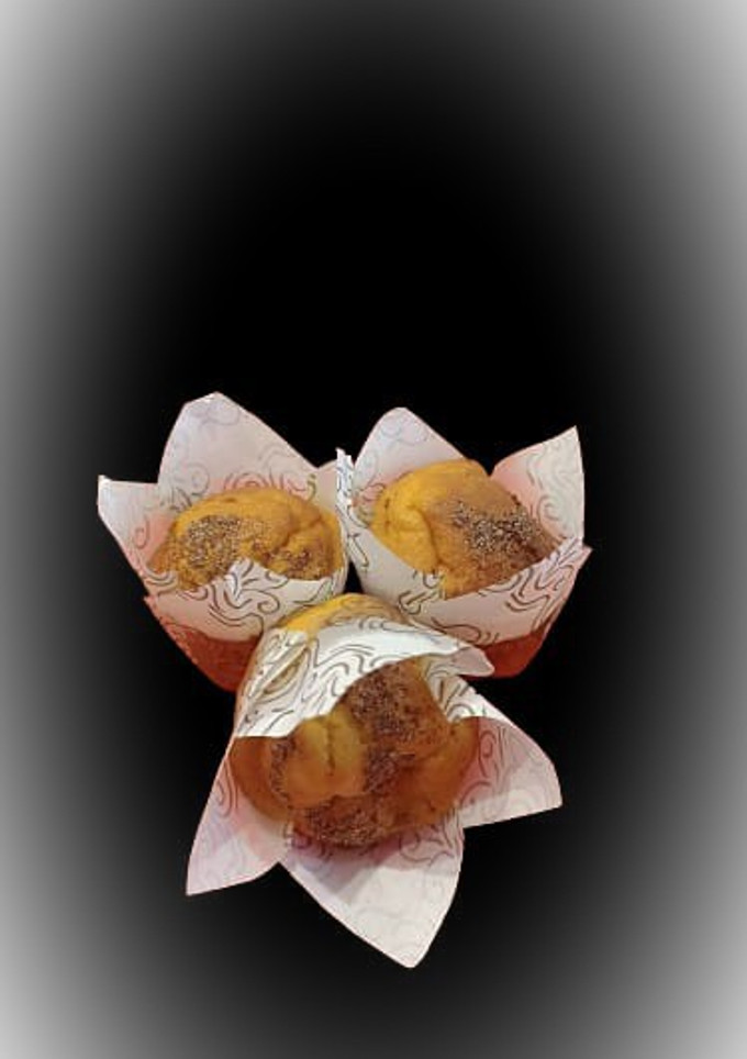Una foto de Magdalenas de calabaza