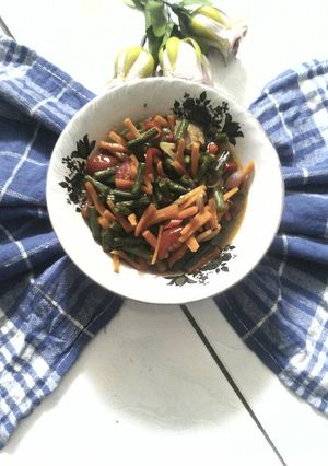 Foto resep Tumis Kacang Panjang & Wortel