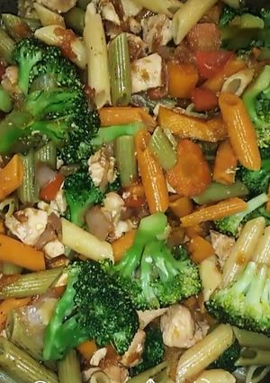 Una foto de Guiso de verduras sin carne