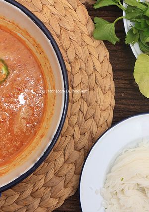 รูปของ ขนมจีนน้ำพริกกุ้ง#อาหารไทยง่ายๆ