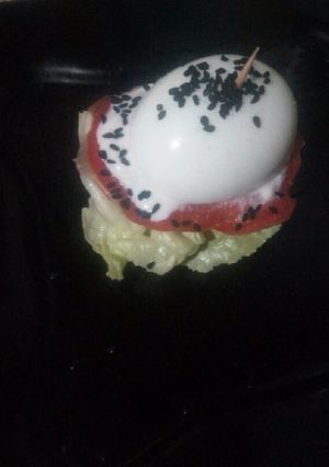 Une photo de Œuf burgur