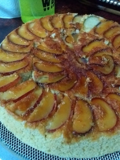 Una foto de Tarta invertida de manzanas