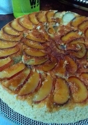 Una foto de Tarta invertida de manzanas