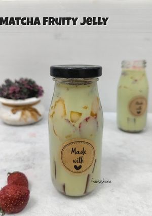Foto resep Matcha Fruity Jelly