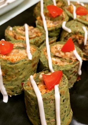 A picture of Spinach Cheesy Roulade.