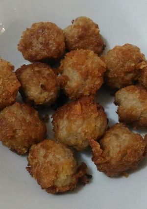 Foto resep Bakso Goreng Tepung