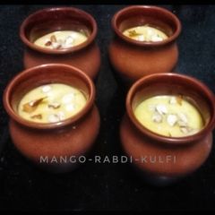 A picture of Mango Rabdi Matka Kulfi.