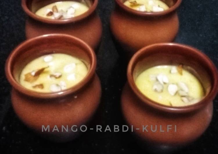 Steps to Make Homemade Mango Rabdi Matka Kulfi