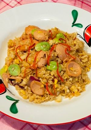 Foto resep Nasi goreng Pete sosis