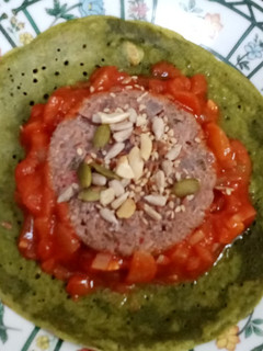 Una foto de Hotcakes de espinaca