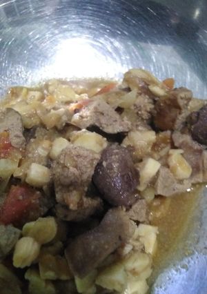Foto resep Mpasi 10 bulan semur ati ayam tempe