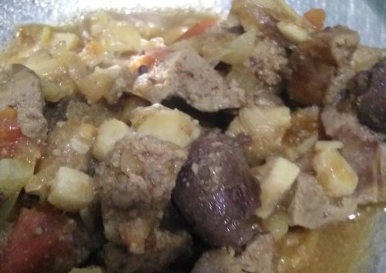 Mpasi 10 bulan semur ati ayam tempe