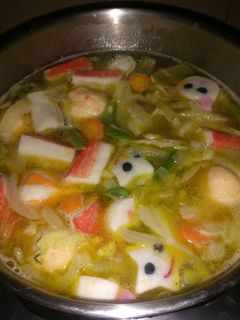Foto resep Sup sayur bakso seafood