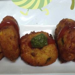 A picture of Corn kababs.