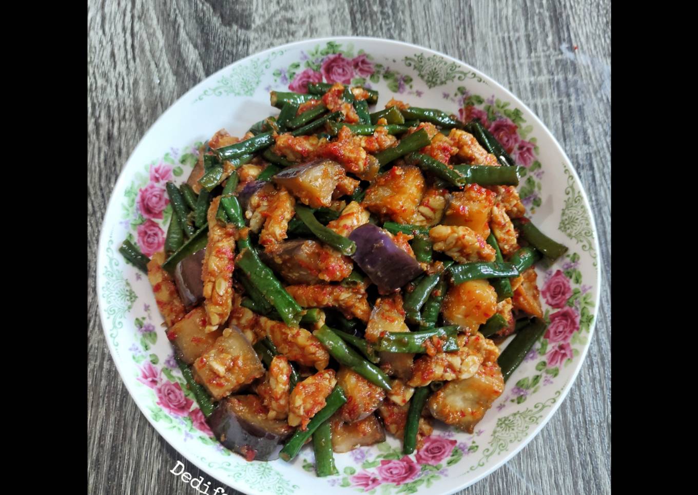 172. Sambal Goreng Tempe, Terong dan Kacang Panjang