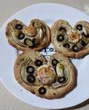 Corazones mini pizza
