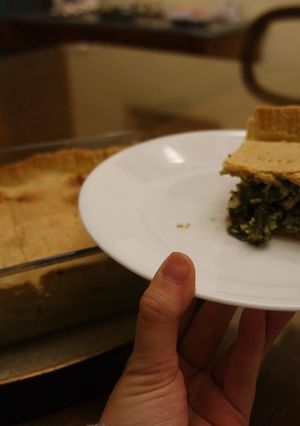 Una foto de Pastel de espinaca