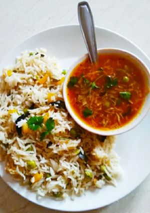 Green peas,carrots biryani રેસીપી મુખ્ય ફોટો