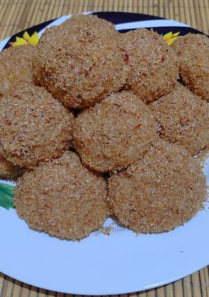 Foto resep Ketan bumbu serundeng pedas manis