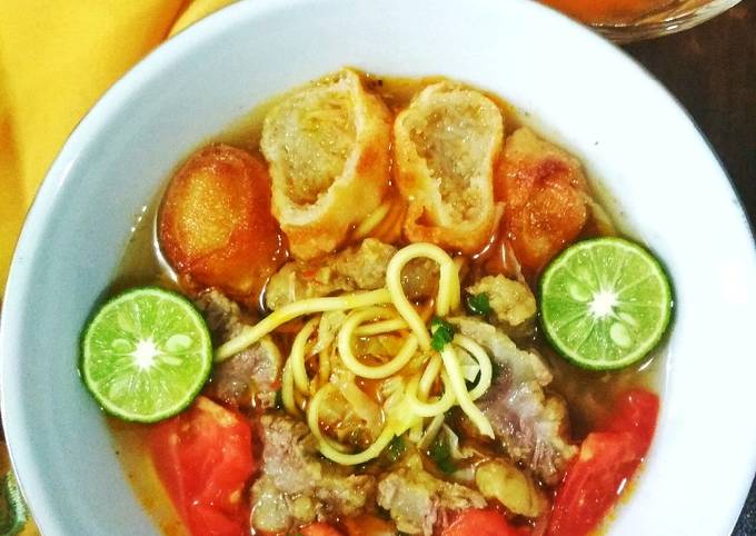 Cara Gampang Menyiapkan Soto Mie (Bogor) yang Enak