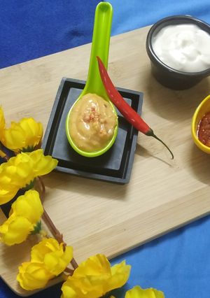 A picture of Schezwan Mayonnaise.
