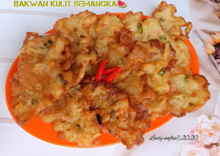 Resep: Makan di DimeBakwan Kulit Semangka🍉