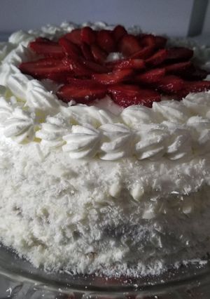 صورة لوصفة تورتة الفراولة🍓