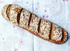 Foto di Pane integrale dell'ultimo minuto con amaranto e papavero
