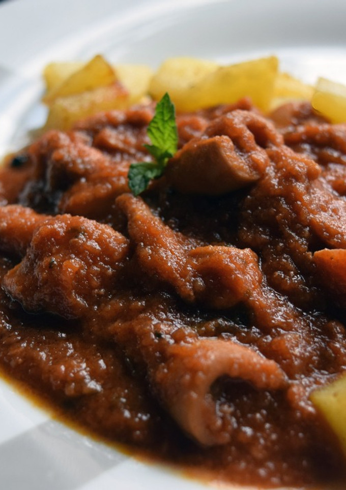 Una foto de Calamares en Salsa Americana