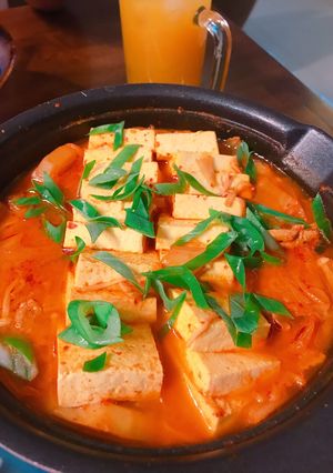 Hình của món Canh Kim Chi.