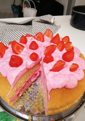 Une photo de Gâteau à la fraise